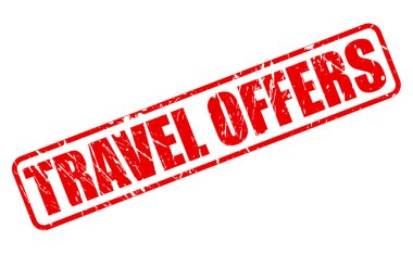 Teklifler kırmızı damga metni seyahat