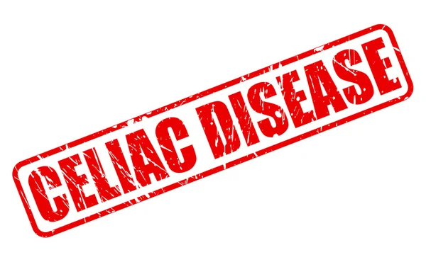 Текст червоної марки CELIAC DISEASE — стоковий вектор