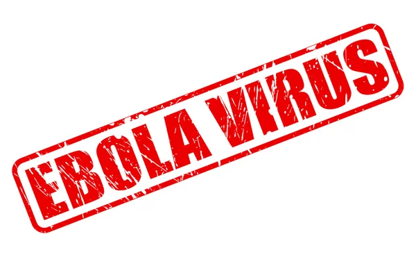 EBOLA VIRUS red stamp text — Stock Vector