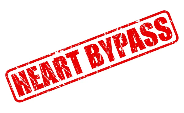 Hjärta Bypass röd stämpel text — Stock vektor