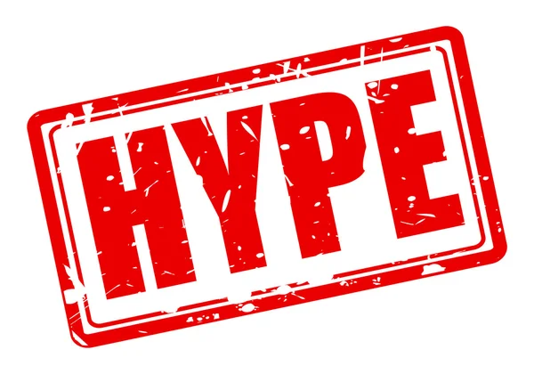 HYPE red stamp text — Stock Vector