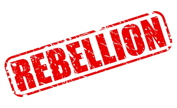 Rebellion roter Stempel — Stockvektor