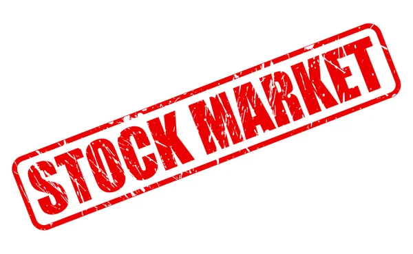 Текст червоної марки STOCK MARKET — стоковий вектор