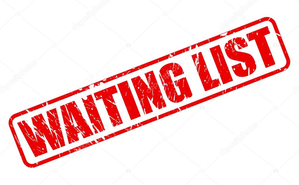 WAITING LIST red stamp text