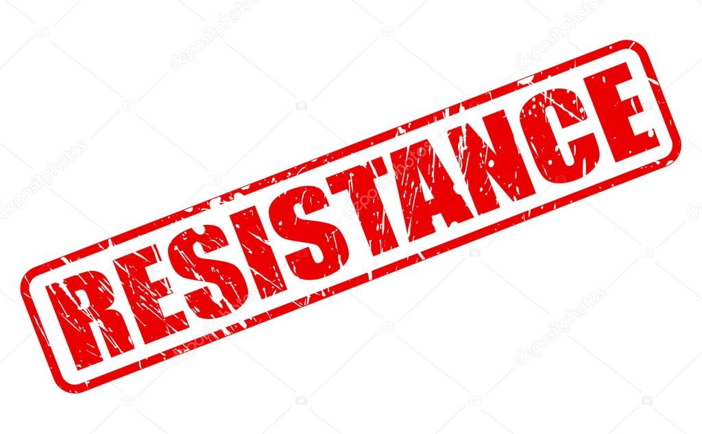 RESISTANCE red stamp text