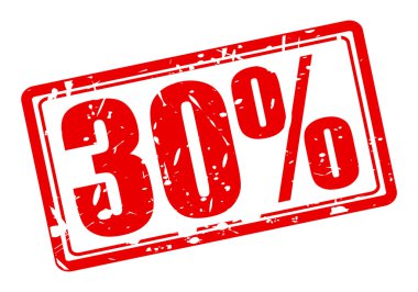 yüzde 30 kırmızı damga metni