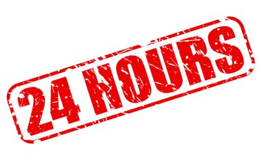 24 saat kırmızı damga metni