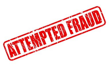 ATTEMPTED FRAUD red stamp text clipart