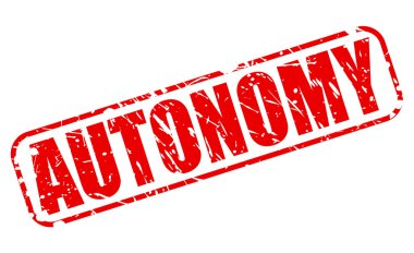 Özerklik kırmızı damga metni