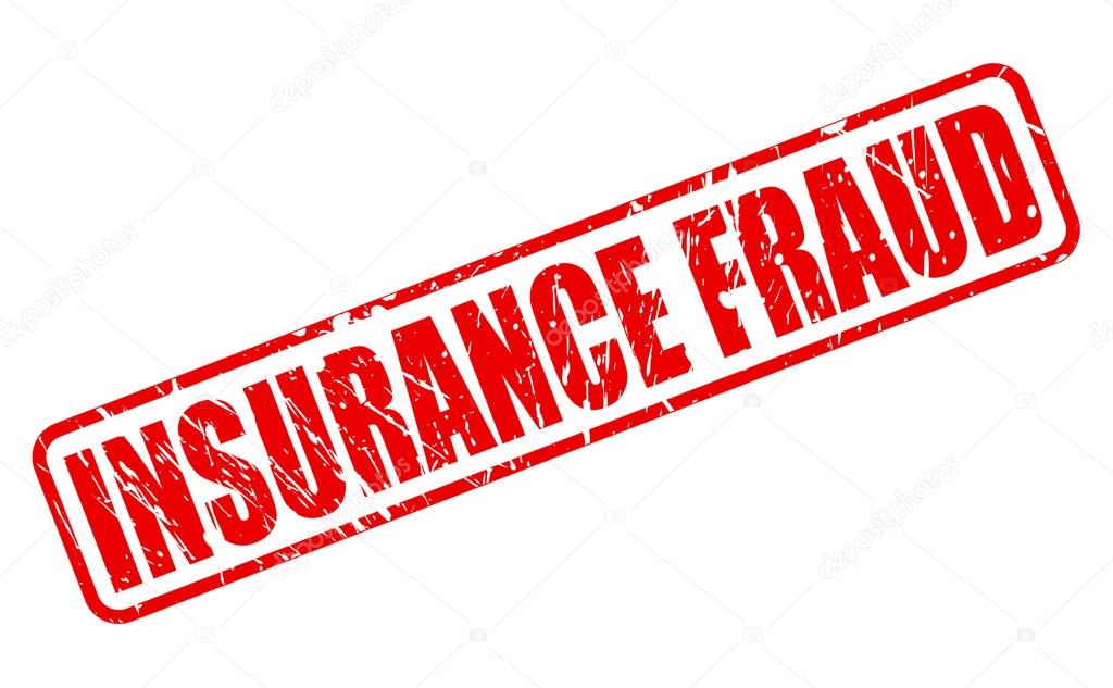 INSURANCE FRAUD red stamp text