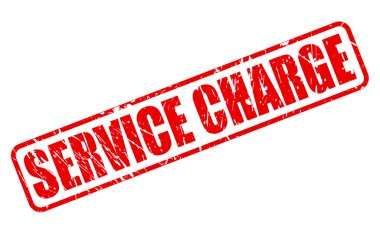 Servis ücreti kırmızı damga metni