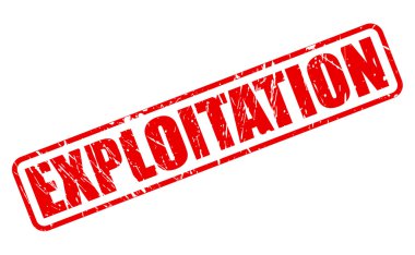 EXPLOITATION red stamp text clipart