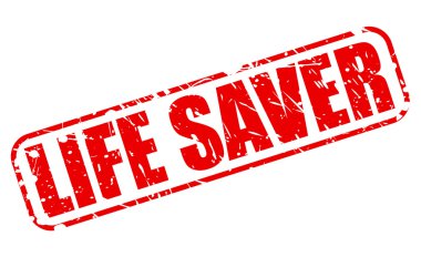 Hayat koruyucu kırmızı damga metni