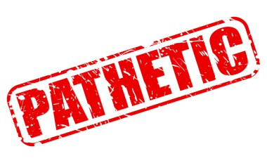 Zavallı kırmızı damga metni