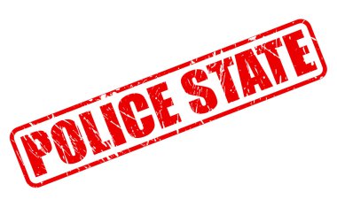 Polis devleti kırmızı damga metni