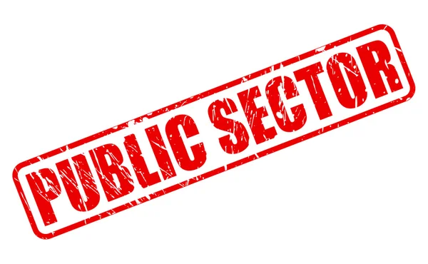 PUBLIC SECTOR red stamp text — Stock Vector