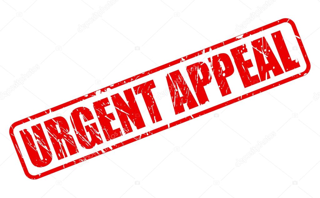 URGENT APPEAL red stamp text