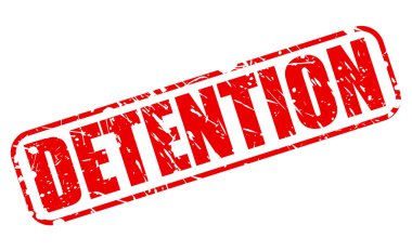 Gözaltı kırmızı damga metni