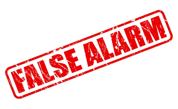 FALSE ALARM red stamp text — Stock Vector