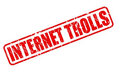 INTERNET TROLLS red stamp text clipart