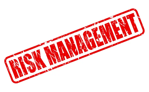Risk Management röd stämpel text — Stock vektor