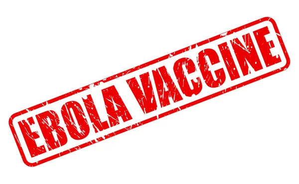 Ebola vaccin rode stempel tekst — Stockvector
