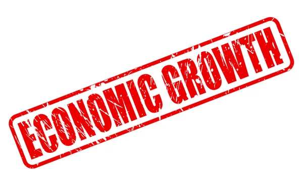 Hospodářský růst červené razítko text — Stockový vektor