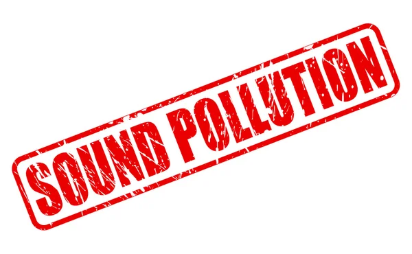 SOUND POLLUTION red stamp text — Stock Vector
