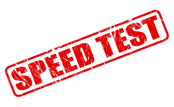 SPEED TEST red stamp text — Stock Vector