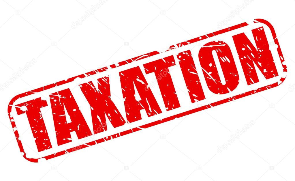 TAXATION red stamp text