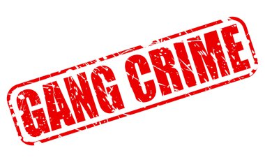 Suç kırmızı damga metni çete