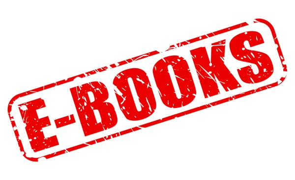 E-BOOKS texto carimbo vermelho — Vetor de Stock