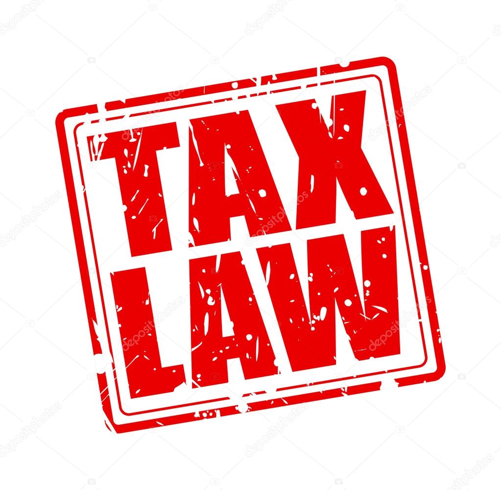 TAX LAW red stamp text