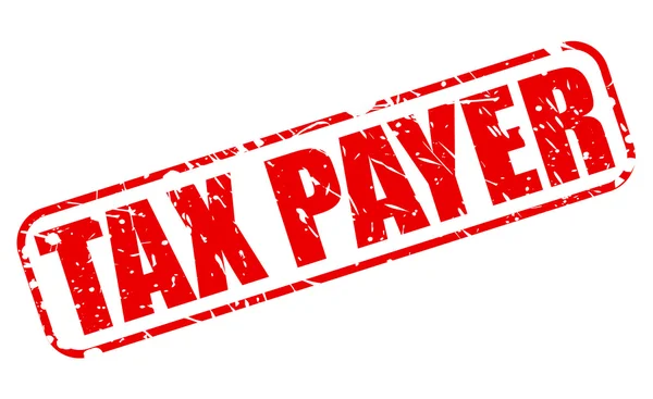 TAXE PAYEUR texte du timbre rouge — Image vectorielle