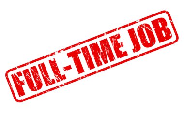 FULL-TIME JOB red stamp text clipart