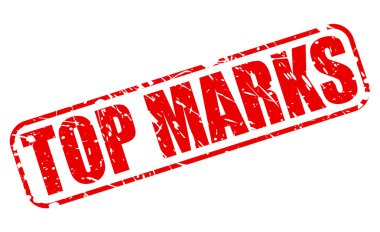 TOP MARKS red stamp text clipart