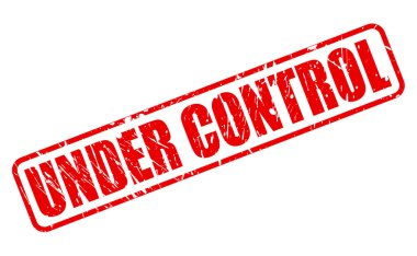 Denetim kırmızı damga metni altında