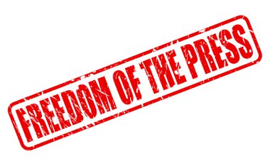 Basın özgürlüğü kırmızı damga metni