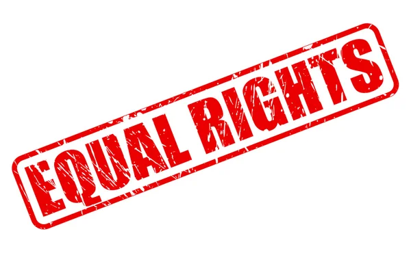 EQUAL RIGHTS red stamp text — Stock Vector