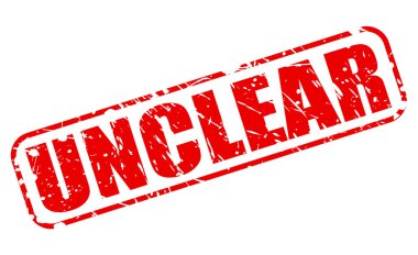 Belirsiz kırmızı damga metni