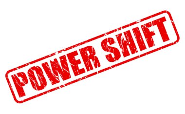 Güç Shift kırmızı damga metni