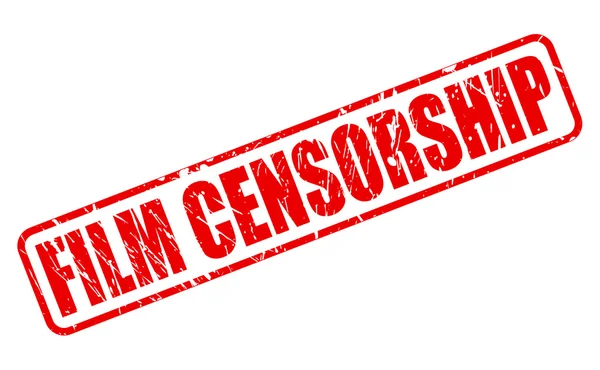 Cenzúra piros bélyegzőszöveg film — Stock Vector