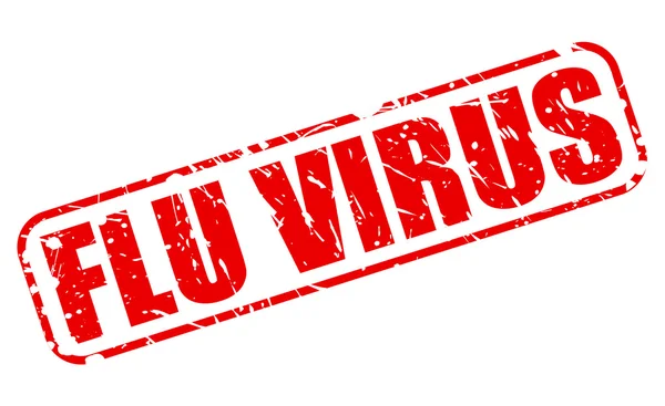 Influensa Virus röd stämpel text — Stock vektor