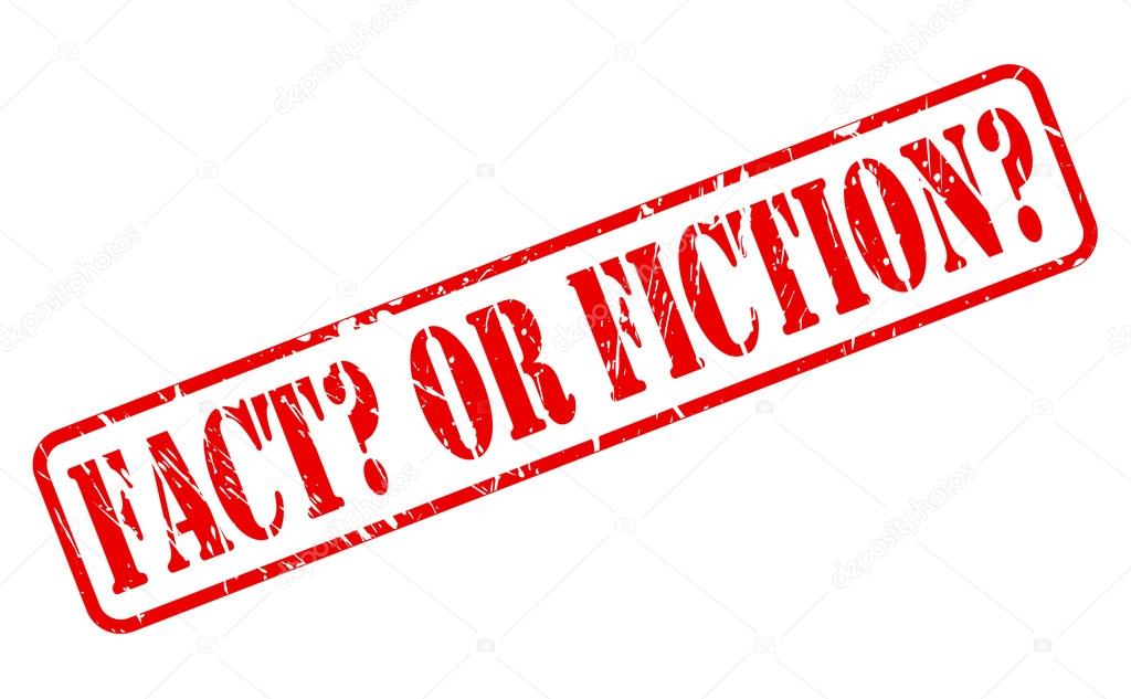 FACT OR FICTION red stamp text