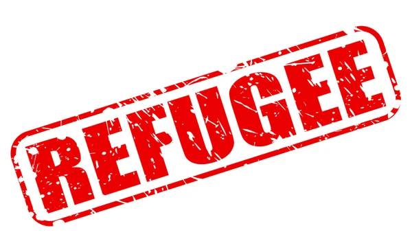 REFUGEE red stamp text — Stock Vector