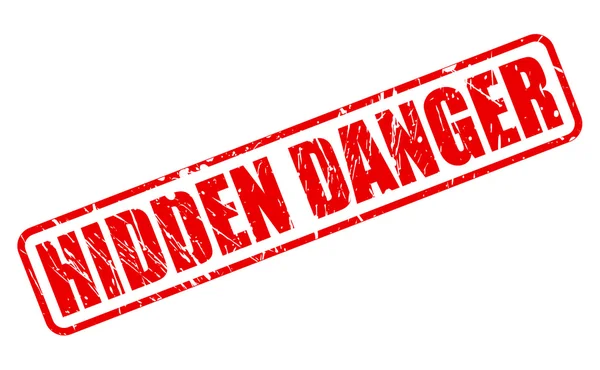 HIDDEN DANGER red stamp text — Stock Vector