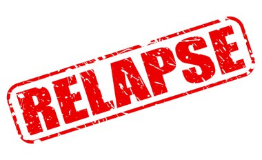 Relapse kırmızı damga metni
