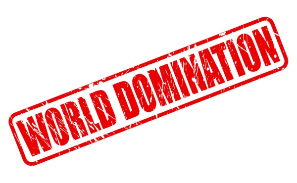 WORLD DOMINATION red stamp text — Stock Vector