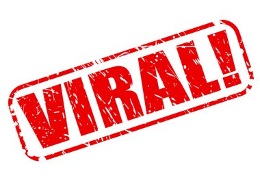 Viral kırmızı damga metni