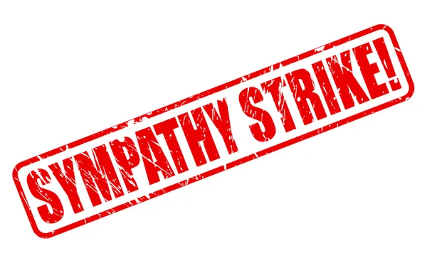 SYMPATHY STRIKE texto carimbo vermelho — Vetor de Stock